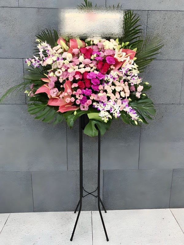 modern design ピンク系 スタンド花1段 soran-st1001